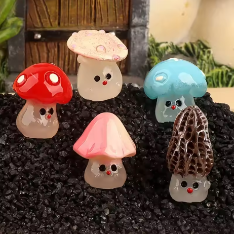 Miniatures Cartoon Mushrooms