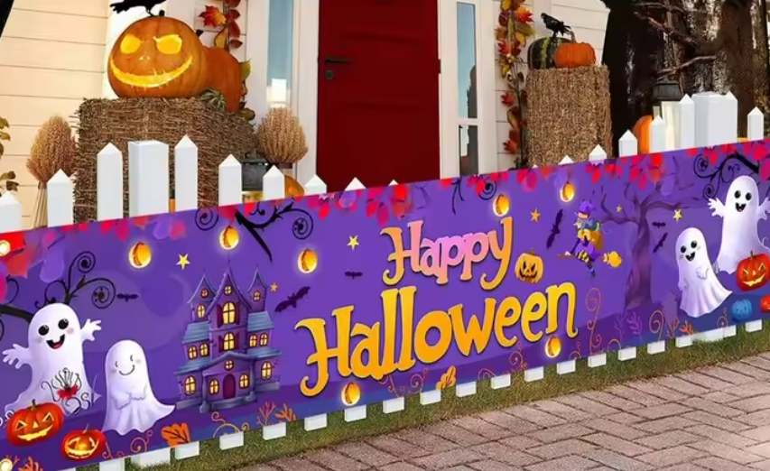 Happy Halloween Pumpkin Banner