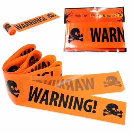 Plastic Skull Head Warning Tape