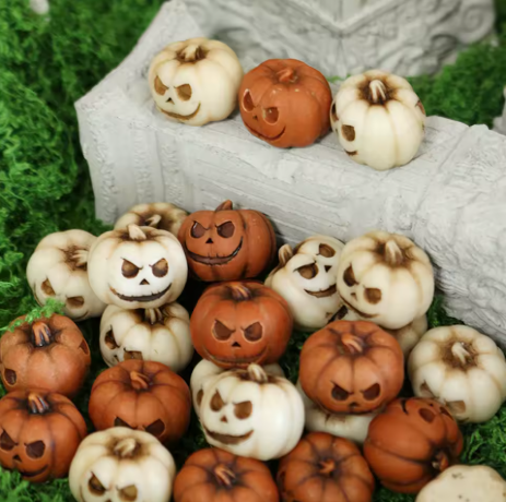 Face Pumpkin Decor Set