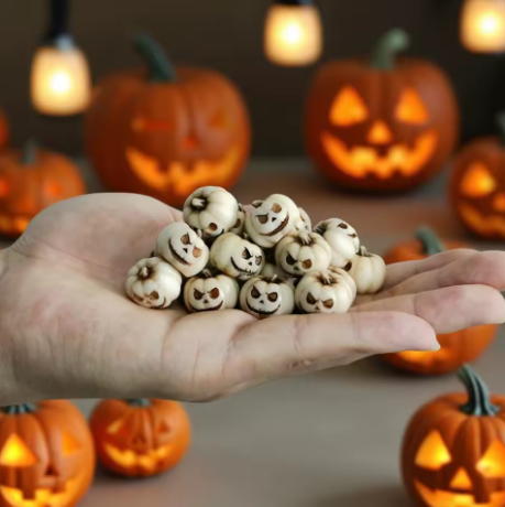 Face Pumpkin Decor Set