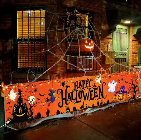 Happy Halloween Pumpkin Banner