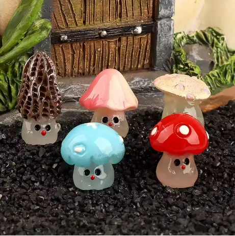 Miniatures Cartoon Mushrooms