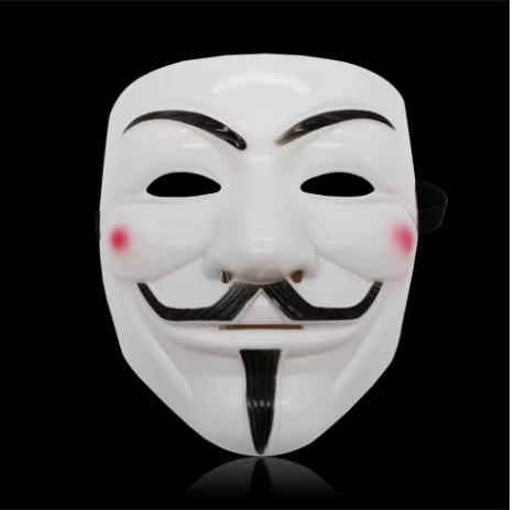Halloween Face Mask Black White