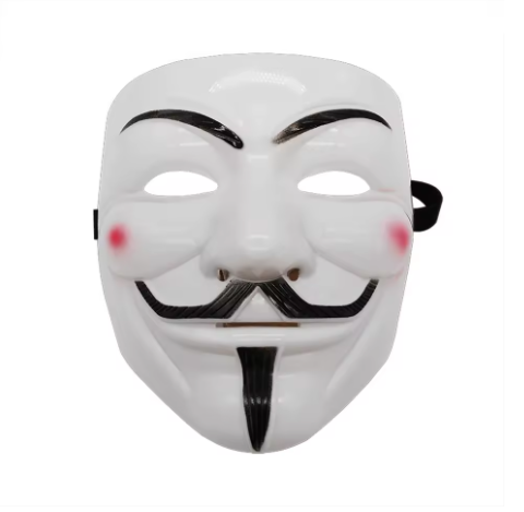 Halloween Face Mask Black White